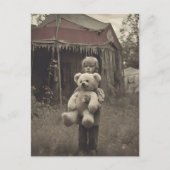 Spookkind in de verlaten  circustent briefkaart (Voorkant)