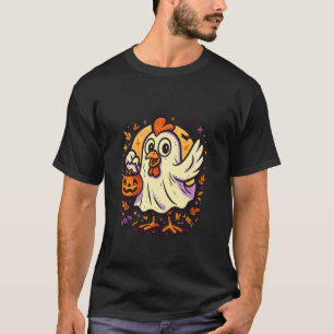 Spookkip Halloween Kostuum Grappige Boerderij Plui T-shirt