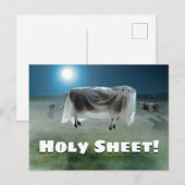 Spookkoe Uitnodiging Briefkaart (Voorkant / Achterkant)