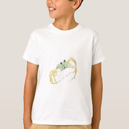 Spookkrab in geel tot lichtgroen t-shirt