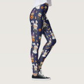 Spooklet Halloween Geest Pompoen Print Leggings (Rechts)