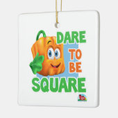 SPOOKLEY DE VIERKANTE POMPOEN | DURF VIERKANT TE Z KERAMISCH ORNAMENT (Links)