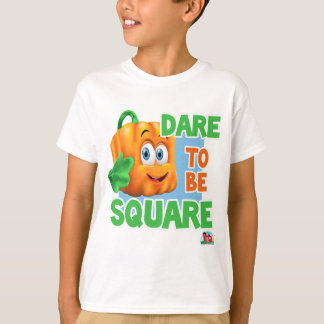 SPOOKLEY THE SQUARE POMPOEN - DURF VIERKANT TE ZIJ T-SHIRT