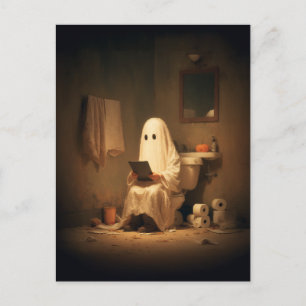 Spooklezing in het achterkamertje briefkaart
