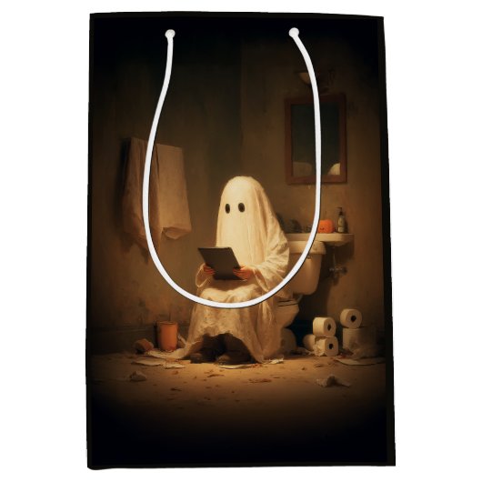 Spooklezing in het achterkamertje medium cadeauzakje (Voorkant)