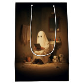 Spooklezing in het achterkamertje medium cadeauzakje (Achterkant)