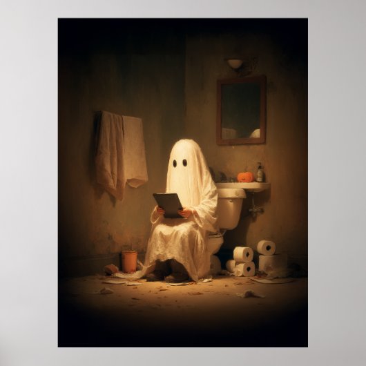 Spooklezing in het achterkamertje poster (Voorkant)