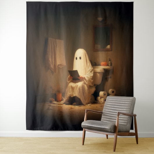 Spooklezing in het achterkamertje wandkleed (In situ)