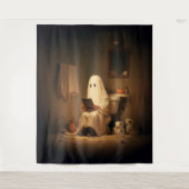 Spooklezing in het achterkamertje wandkleed (Voorkant)