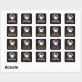 Spooklicht als feestfavoriet voor Halloween Vierkante Sticker (Vel)