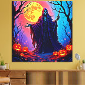 Spookmaan Doodskreet Ontwerp Canvas Afdruk (Insitu (Woonkamer))