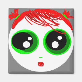 Spookmeisje Magneet (Grijs)