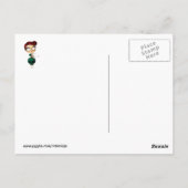 Spookmeisje met Opossum Briefkaart (Achterkant)