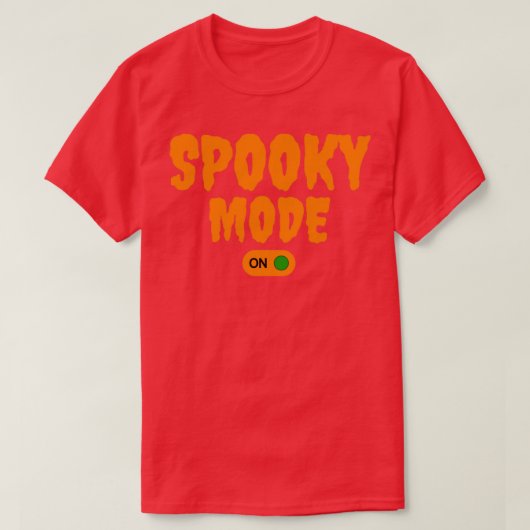 Spookmodus aan1 t-shirt (Design voorkant)