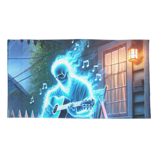 spookmuzikant kussensloop (Achterkant)