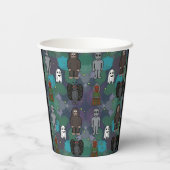 Spookpapier Bord Papieren Bekers (Achterkant)