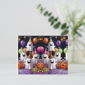 spookpartij briefkaart (Staand voorkant)