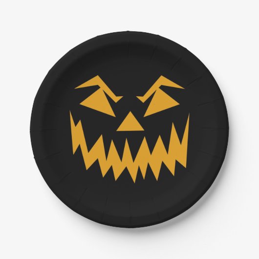 spookpartij papieren bordje (Voorkant)