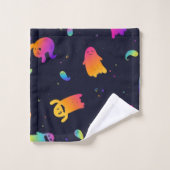 spookpatroon bad handdoek (Wasdoekje)