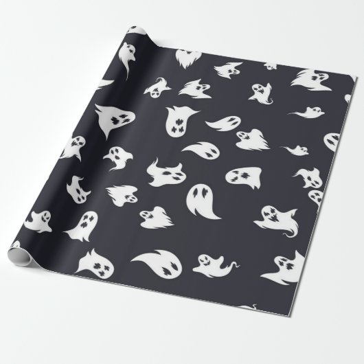 spookpatroon cadeaupapier (Uitgerold)