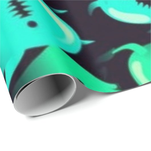 spookpatroon cadeaupapier (Rol Hoek)