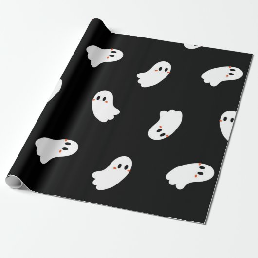 spookpatroon cadeaupapier (Uitgerold)