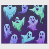 spookpatroon cadeaupapier (Vlak)