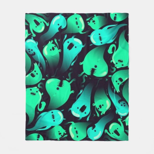 spookpatroon fleece deken (Voorkant)