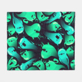 spookpatroon fleece deken (Voorkant (Horizontaal))