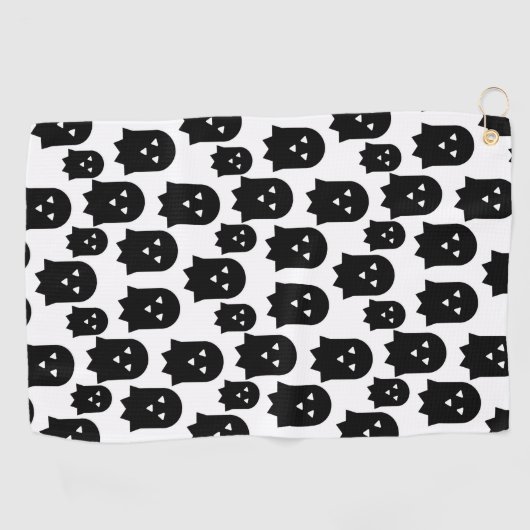 spookpatroon golfhanddoek (Horizontaal)