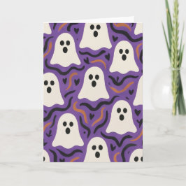 Spookpatroon Halloween blanco wenskaart Kaart