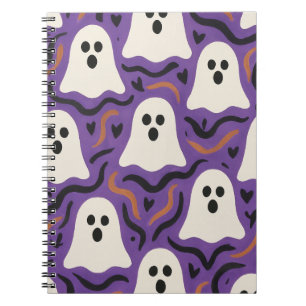 Spookpatroon Halloween Blank Wenskaart Notitieboek