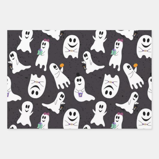 spookpatroon inpakpapier vel (Voorkant)