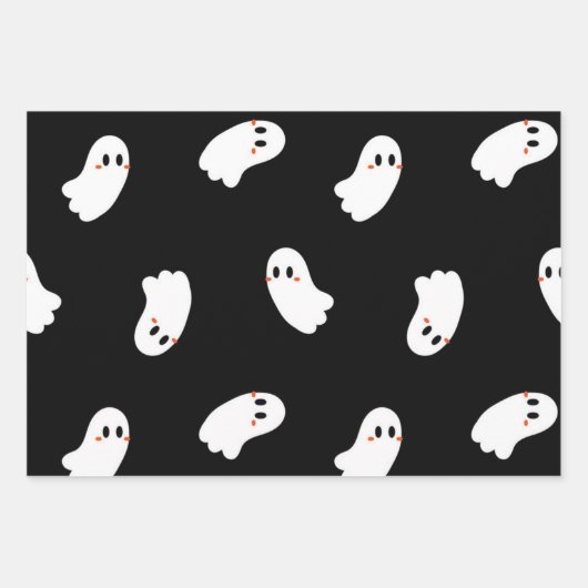 spookpatroon inpakpapier vel (Voorkant 2)