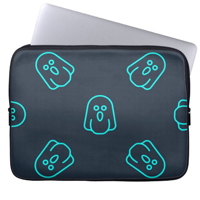 spookpatroon laptop sleeve (Voorkant)