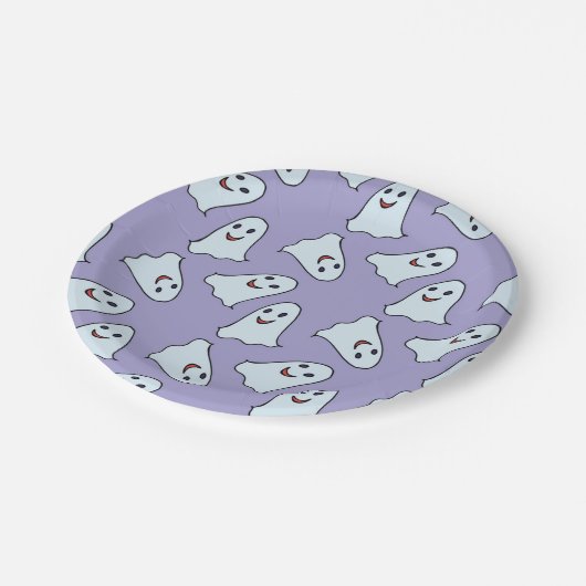 spookpatroon papieren bordje (Gekanteld)