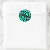 spookpatroon ronde sticker (Tas)