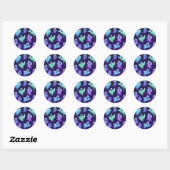 spookpatroon ronde sticker (Vel)