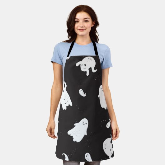 spookpatroon schort (Gedragen)