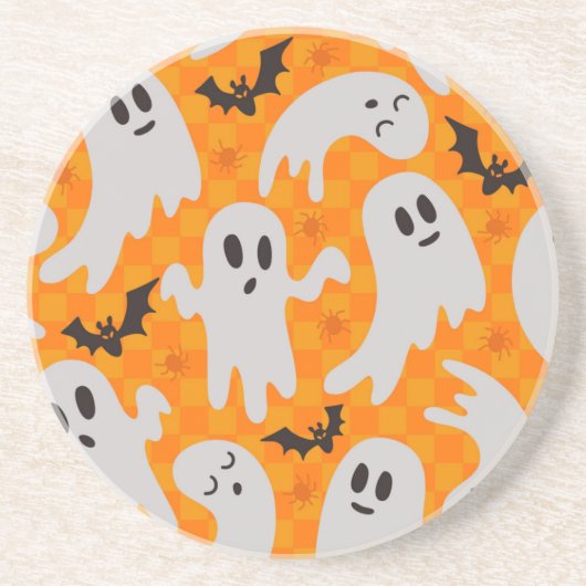 spookpatroon zandsteen onderzetter (Voorkant)