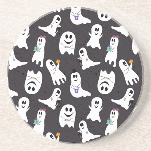 Spookpatroon Zandsteen Onderzetter (Voorkant)