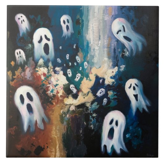 spookplaat tegeltje (Voorkant)