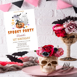 Spookpompoen Griezelfeest Verjaardag Kaart