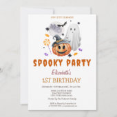 Spookpompoen Griezelfeest Verjaardag Kaart (Voorkant)