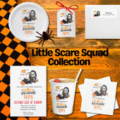 Spookpompoen Grim Reaper Schattige Zwarte Kat Hall Cadeaulabel