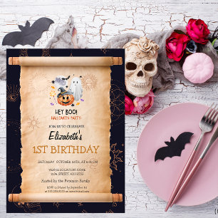 Spookpompoen Halloween Mysterieuze Verjaardag Kaart