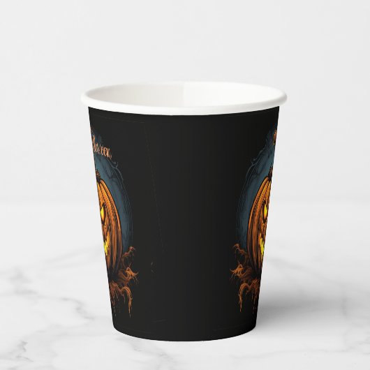 Spookpompoen Papieren Bekers (Links)