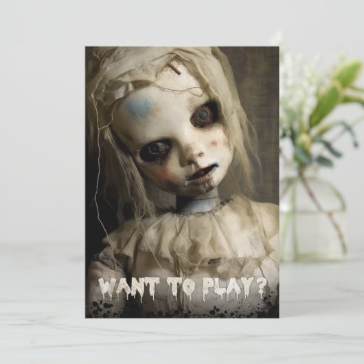 spookpop kaart (Staand voorkant)