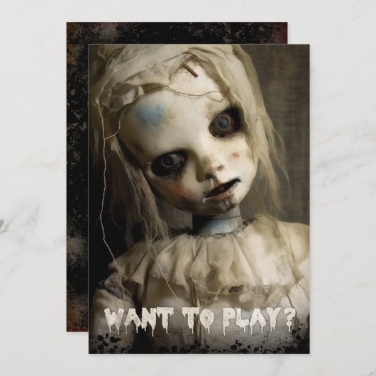 spookpop kaart (Voorkant / Achterkant)