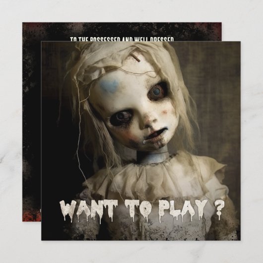 spookpop kaart (Voorkant / Achterkant)